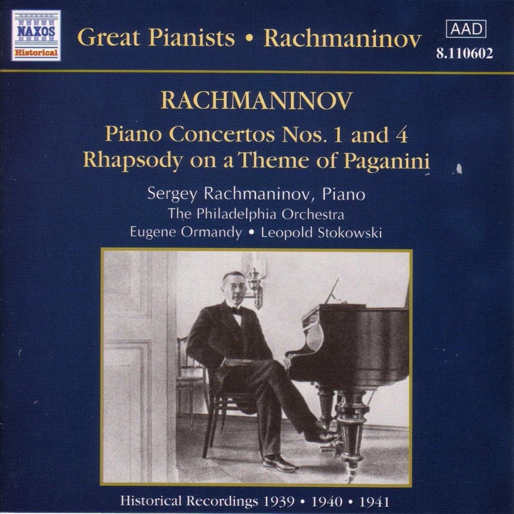 Rachmaninov Piano Concertos Nos 1 & 4 Music Cd Sheet Music Songbook