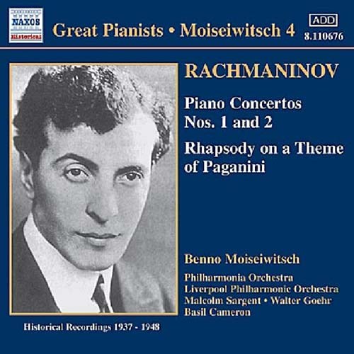 Rachmaninov Piano Concertos Nos 1 & 2 Music Cd Sheet Music Songbook