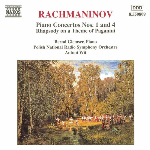 Rachmaninov Piano Concertos Nos 1 & 4 Music Cd Sheet Music Songbook
