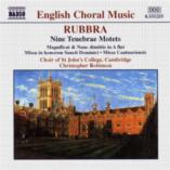 Rubbra Choral Music 9 Tenebrae Motets Music Cd Sheet Music Songbook