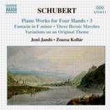 Schubert Piano Works For 4 Hands Vol 3 Music Cd Sheet Music Songbook