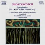 Shostakovich Symphonies Nos 1 & 3 Music Cd Sheet Music Songbook