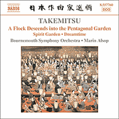 Takemitsu A Flock Descends Music Cd Sheet Music Songbook