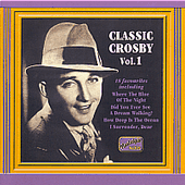 Bing Crosby Classic Crosby Vol 1 Music Cd Sheet Music Songbook