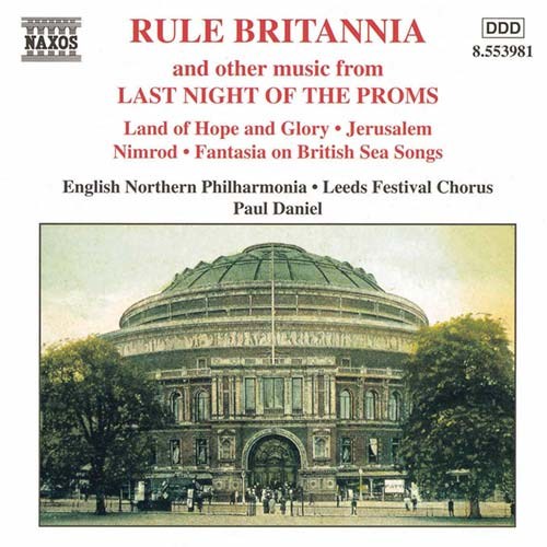 Rule Britannia Last Night Of The Proms Music Cd Sheet Music Songbook
