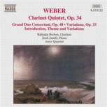 Weber Clarinet Works Music Cd Sheet Music Songbook