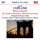 Copland Piano Concerto The Tender Land Music Cd Sheet Music Songbook