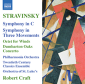 Stravinsky Symphony In C & In 3 Movements Music Cd Sheet Music Songbook