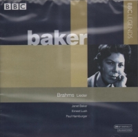 Janet Baker Sings Brahms Lieder Music Cd Sheet Music Songbook