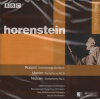 Horenstein Conducts Mahler Rossini Nielsenmusic Cd Sheet Music Songbook