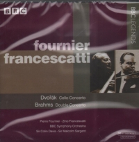 Fournier/francescatti Perform Dvorak/brahms Cd Sheet Music Songbook