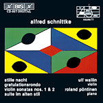 Schnittke Violin Sonatas 1&2 Stille Nacht Music Cd Sheet Music Songbook