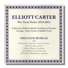 Carter The Music Of Elliott Carter Vol 1 Music Cd Sheet Music Songbook
