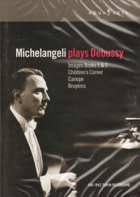 Michelangeli Plays Debussy Opus Arte Dvd Sheet Music Songbook