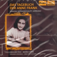 The Diary Of Anne Frank Grigori Frid Music Cd Sheet Music Songbook