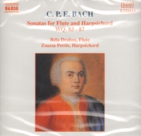 Bach Cpe Sonatas For Flute & Harpsichord Music Cd Sheet Music Songbook