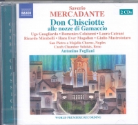 Mercadante Don Chisciotte Naxos Audio 2cd Set Sheet Music Songbook