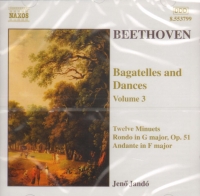 Beethoven Bagatelles & Dances Vol 3 Music Cd Sheet Music Songbook