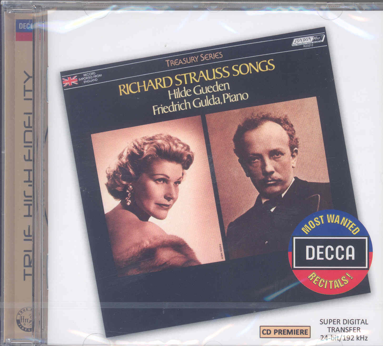 Strauss Songs Hilde Gueden Most Wanted Recitals Cd Sheet Music Songbook