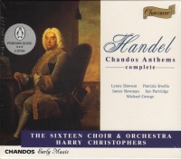 Handel Chandos Anthems Complete Nos 1-11 Music Cd Sheet Music Songbook