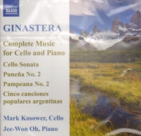 Ginastera Music For Cello & Piano Music Cd Sheet Music Songbook