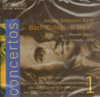 Bach Violin Concertos 1 Terakado Music Cd Sheet Music Songbook