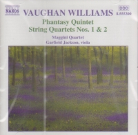 Vaughan Williams Phantasy Quintet/quartets 1-2 Cd Sheet Music Songbook