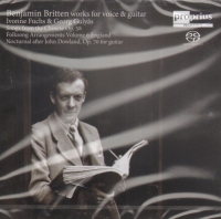 Britten Works For Voice & Guitar Music Cd Sheet Music Songbook