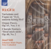 Reger Organ Works Vol 9 Audio Cd Sheet Music Songbook