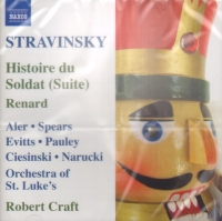 Stravinsky Lhistoire Du Soldat Renard Audio Cd Sheet Music Songbook