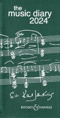 Boosey & Hawkes The Music Diary 2024 Green Sheet Music Songbook