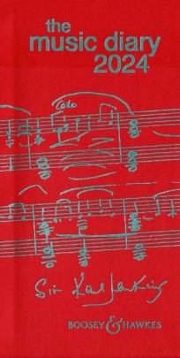 Boosey & Hawkes The Music Diary 2024 Red Sheet Music Songbook