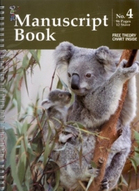 Koala Manuscript No 4 12 Stave 96 Pages Spiral Sheet Music Songbook