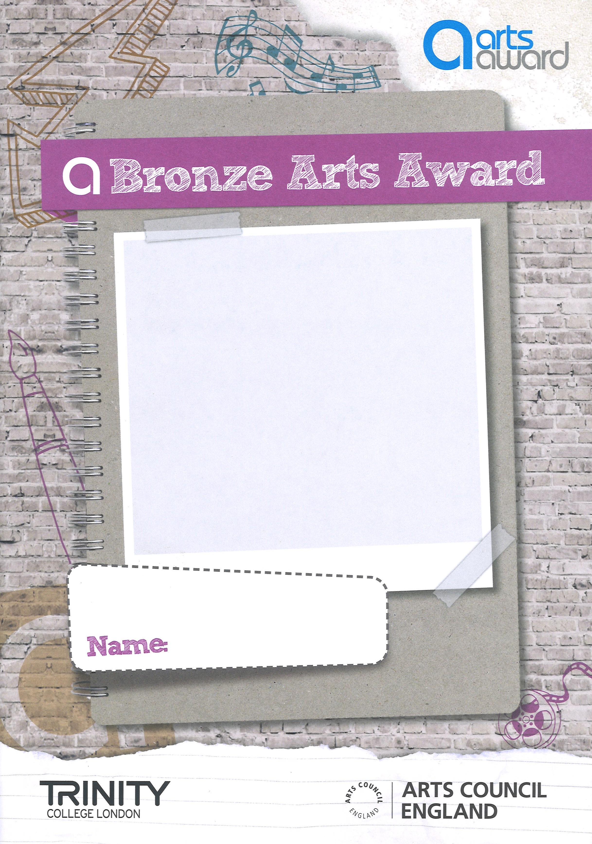 Arts Award Bronze Logbook A4 Sheet Music Songbook