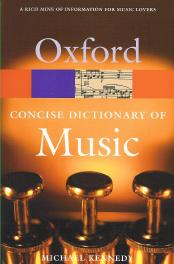 Concise Oxford Dictionary Of Music (paperback) Sheet Music Songbook