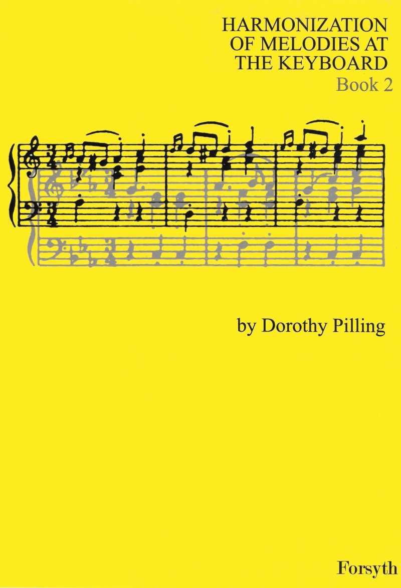 Pilling Harmonization Melodies At Keyboard Book 2 Sheet Music Songbook