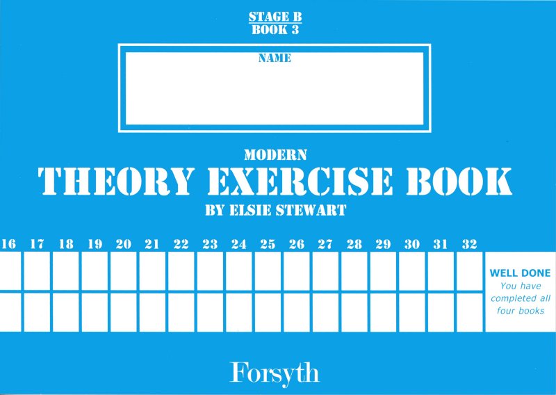 Stewart Modern Theory Exercise Book 3rd Book Blue Sheet Music Songbook