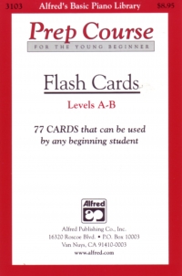 Alfred Basic Prep Flash Cards Levels A & B Sheet Music Songbook