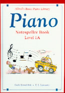 Alfred Basic Piano Notespeller Book Level 1a Sheet Music Songbook