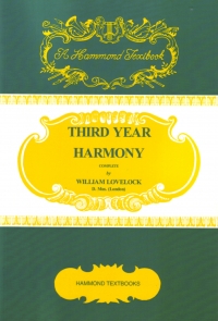 Lovelock Third Year Harmony Sheet Music Songbook