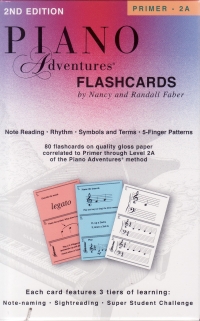 Piano Adventures Flashcards In-a-box Elementary Sheet Music Songbook