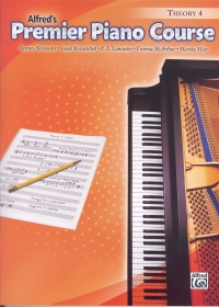 Alfred Premier Piano Course Theory Book Level 4 Sheet Music Songbook