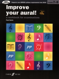 Improve Your Aural Grades 7-8 Harris Book/cds Sheet Music Songbook