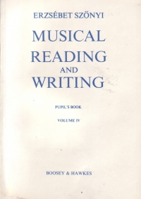 Szonyi Musical Reading & Writing Pupils Book 4 Sheet Music Songbook