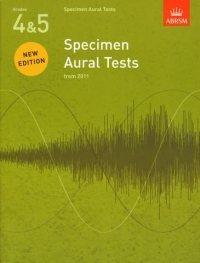 Specimen Aural Tests Revised 4-5 Abrsm Sheet Music Songbook
