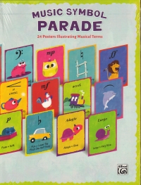 Music Symbol Parade 24 Posters Of Musical Terms Sheet Music Songbook