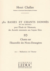 Challan 380 Figured Bass Exercises Vol 10c Sheet Music Songbook