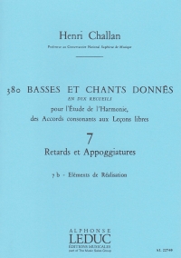 Challan 380 Figured Bass Exercises Vol 7b Sheet Music Songbook