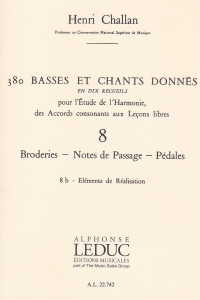 Challan 380 Figured Bass Exercises Vol 8b Sheet Music Songbook