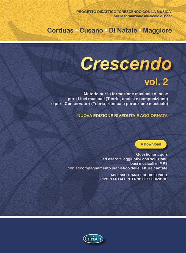 Crescendo Vol. 2 Book & Online Audio Sheet Music Songbook
